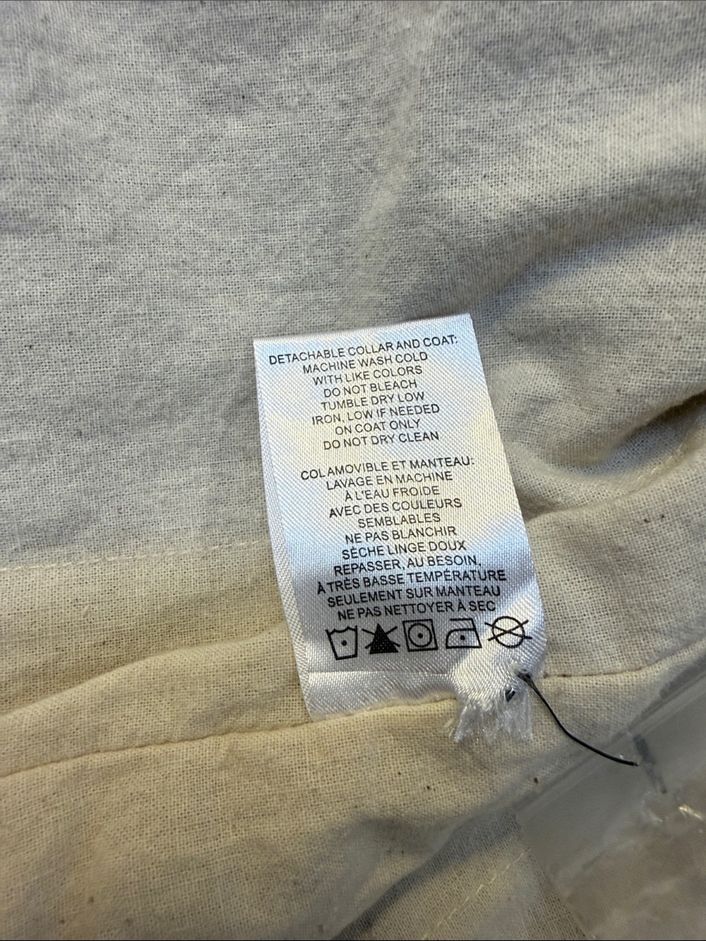 Pendleton Brown Utility Jacket with Removable Cream Shearling Collar, Small - Picture 10 of 13